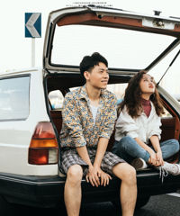 拥有夏天味道的婚纱照,西瓜和游乐园拍出来超级适合我的调调