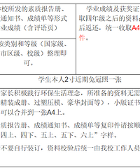 重庆融侨南开中学小升初材料需要哪些?