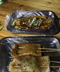 现在烧烤这么贵了吗?3个素菜18