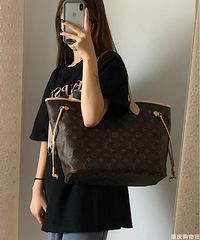 纠结了很久的托特包,最后还是买了LV neverfull!