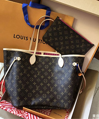 纠结了很久的托特包,最后还是买了LV neverfull!