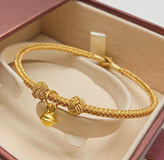 好看不贵足金铃铛手绳