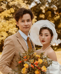 分享一波我的秋日婚纱照,每一帧画面都可以和胶片电影媲美