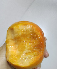 脆甜可口,水分超足的陕西脆柿,皮皮都很甜