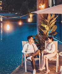 不一样的夜景婚纱照
