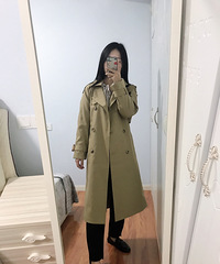 超适合梨形身材妹子的风衣,垂感很好不易皱