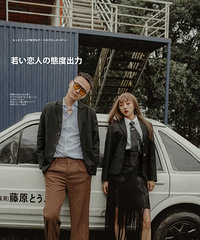 拍的这组日系婚纱照有点酷