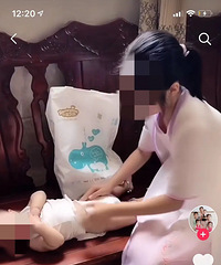 某音里面这家人在生了5个女儿后,终于追到了儿子