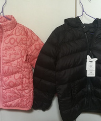 小朋友自己选的羽绒服,实物图比图片好看
