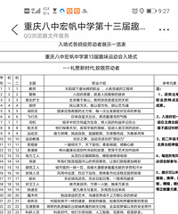 你们开运动会了吗?八中这两天都在开运动会