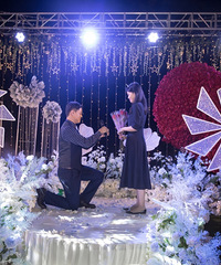 18年因购物狂相识,19年2月14号在一起,19年他给我求婚