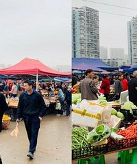 来蔡家赶早市,发现卖的东西太多了