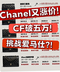 香奈儿新一波涨价,如约而至!cf中号突破五万大关!