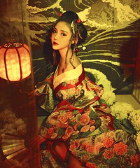 300多就拍了一组超正的和服写真,成片超美底片还全送