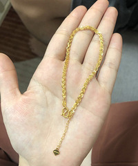 忍痛割爱!周六福凤尾链 足金