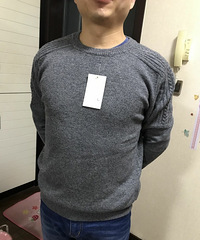 给家属买的羊毛衫,保暖贴身性价比真的很高