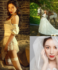 深思熟虑后,给婚纱照也来了套性感风