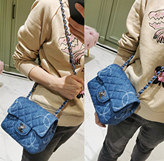 入手香奈儿牛仔方胖子