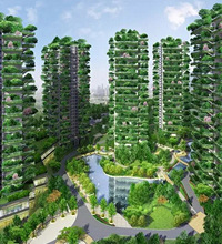 你能接受这种“第四代住宅”吗?空中庭院,整栋楼被绿色植物包裹