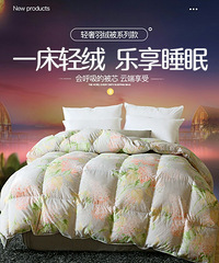 找到一家价格便宜反馈还不错的床品店,开团价来选鹅绒被划算