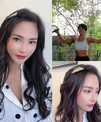 化对了妆,撸铁女汉子秒变软萌妹