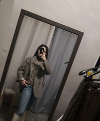 大衣内搭羽绒服,保暖又不显胖