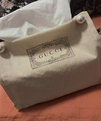 Gucci帆布袋改造之纸巾盒