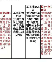重庆的中学开始抽测美术了,报过机构的加10分