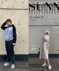 穿搭改造 , 167cm/59kg 穿一身浅色也能显瘦