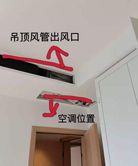 求教各位,吊顶把中央空调出风口堵了,该怎么解决?