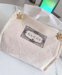 Gucci帆布袋+娇兰耳钉改造