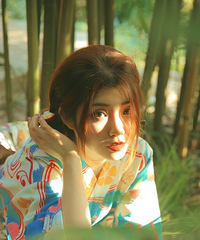 被夸像昆凌的和服写真
