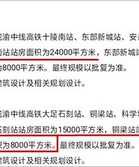 科学城高铁站咋这么小?大足、铜梁站都1.5万平,科学城8千平