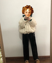 三十几块钱买的厚丝绒裤子,简直是梨形身材的救星~