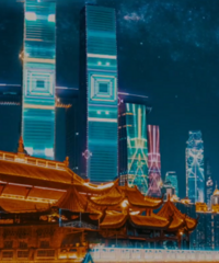 重庆完全就是拍赛博朋克风的圣地,这里能将最美夜景睡在身下