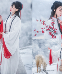 这个冬天怎么能少了雪景汉服写真呢