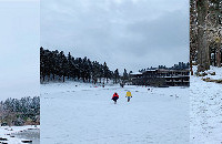 装备齐全去仙女山,住的酒店推窗见雪,耍事还多