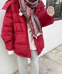 姐妹们最近寻觅的羽绒服,红红火火参加年会呀