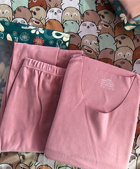 德绒秋衣套装舒服软糯,怕冷的我直接买了两套