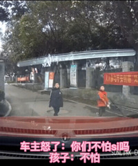 重庆男孩向司机竖中指