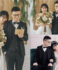 在论坛选的摄影工作室,婚纱照太满意啦