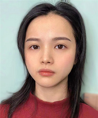 好喜欢我这个弯弯的眉形,第二次在这家纹眉了
