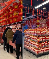 打探主城4家大型超市年货区的特色