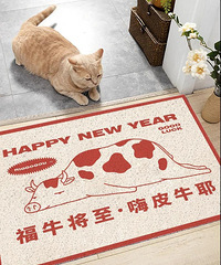 逛到几款好看的地垫,好适合新年啊