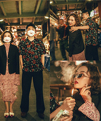 在菜园坝拍的港风婚纱照,太有电影感了