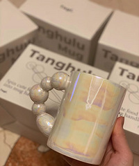 买到高颜值贝壳水杯,真的超级好看呐,很适合送人
