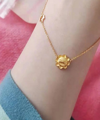 周大福太阳花项链,太喜欢啦!