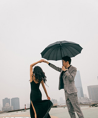 潮拍+韩式婚纱照就想要潮一点!