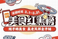随手晒美食红黑榜,赢老凤祥金手链
