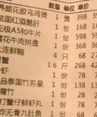 升职后请同事吃饭,出脱2700